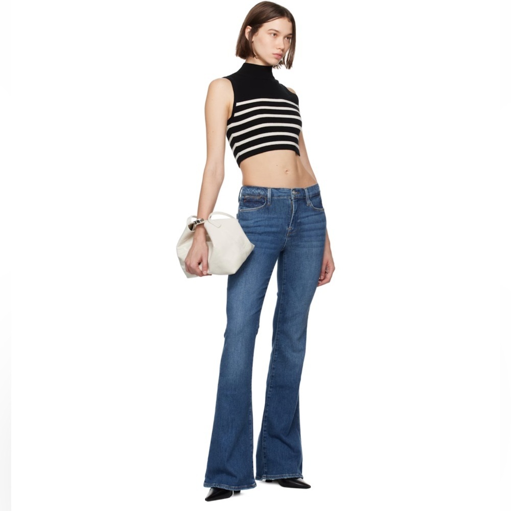 Frame Le High Flare Jean in Bestia Beach